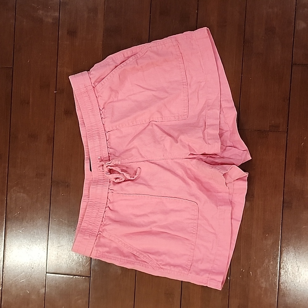 J Crew Factory Pink Linen Shorts Size S